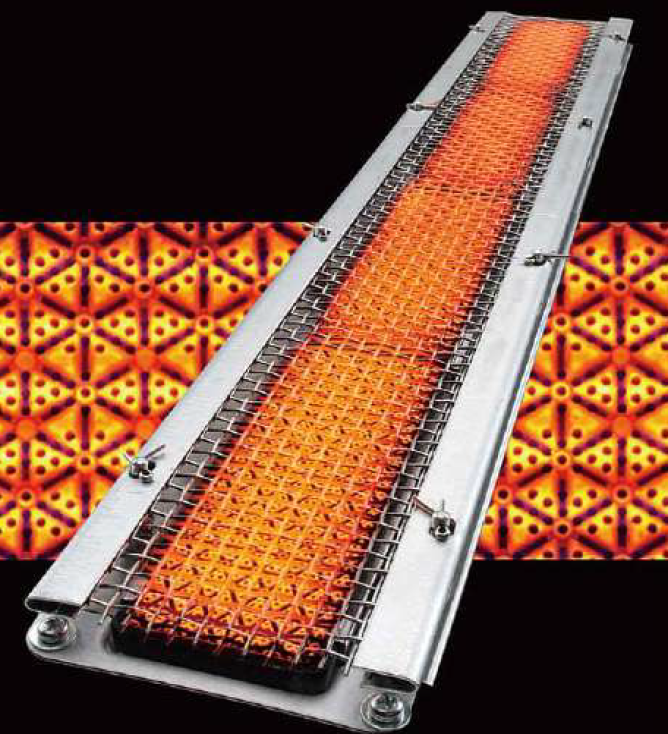 食品加熱に省エネルギーな赤外線ガスバーナー【シュバンクバーナー】