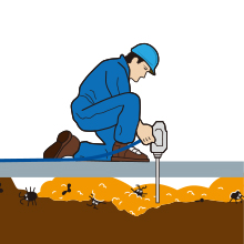 【害虫対策】「テラテック工法」床下の空洞を業務を止めずに充填