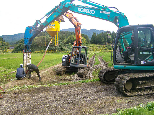 【野原工業社正規代理店】ほ場畦畔漏水防止工事『モラン工法(R)』