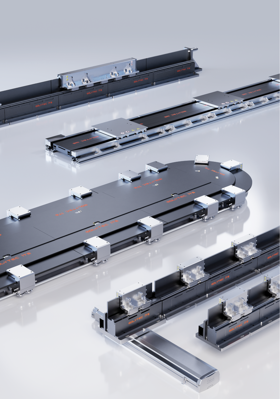 【電子機器向け】Magrev(磁気浮上)リニア搬送システム