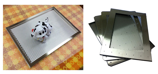 犬用ステンレス製トイレ・トレイ