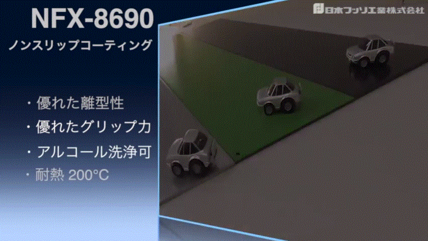 グリップ力と非粘着性を両立した新技術「ノンスリップコーティング」