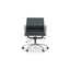 Aluminum Management Chair Flat Pad [Genuine Leather]