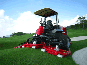 バロネス芝刈機 乗用5連ロータリーモア 「GM2800B」 共栄社 | イプロス