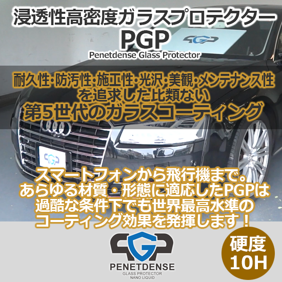 持続力・耐久性・輝き！PGP浸透性高密度ガラスプロテクター