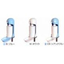 Foot-operated fingertip sanitizer stand M1219S-001-B