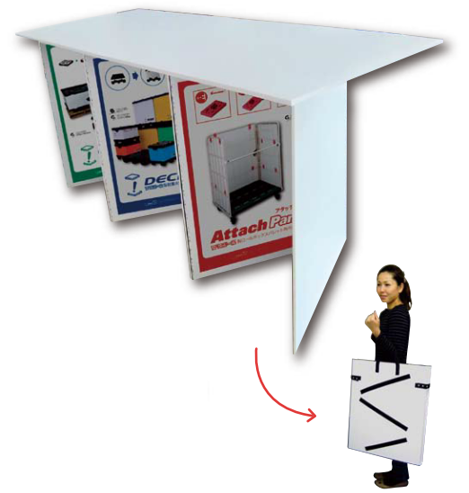 プラパール製組立式デスク『ギザギザDESK』