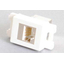 Socket chip (snap-in set) LAN CAT6S white vertical