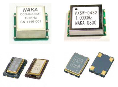 水晶デバイス製品ラインアップ