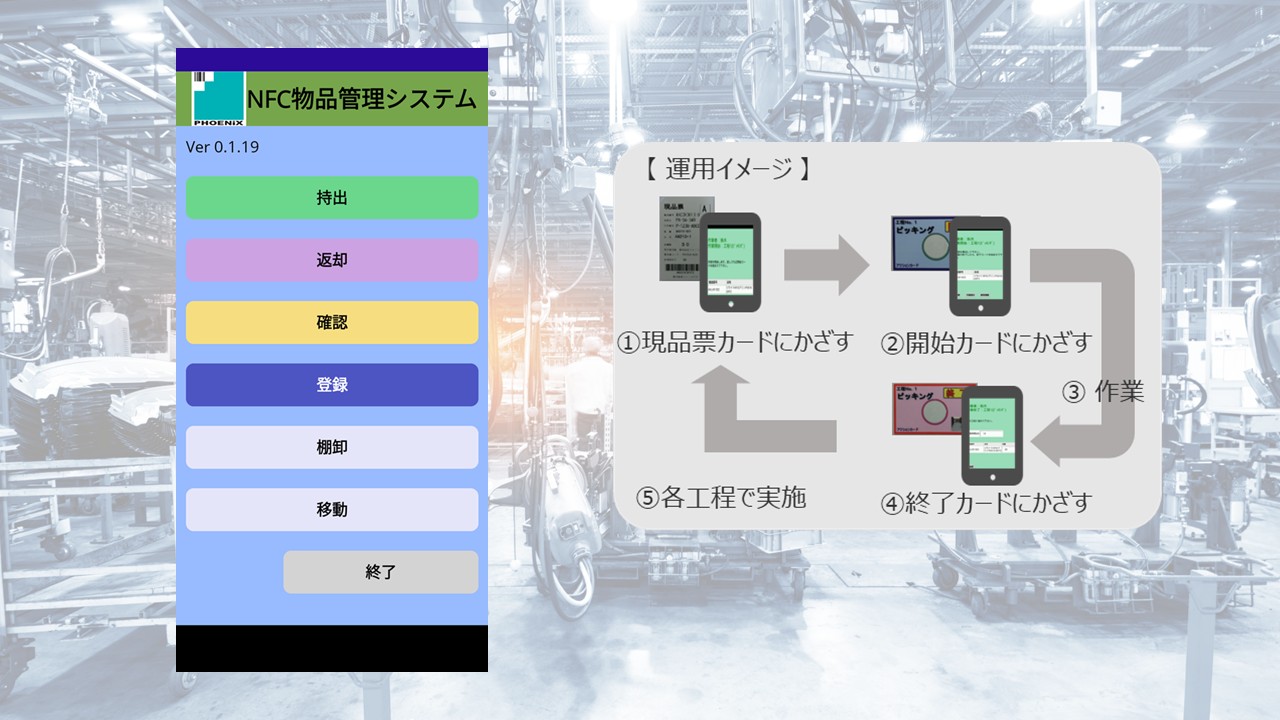 NFCソリューション(工場・製造業) 効率改善提案 T063