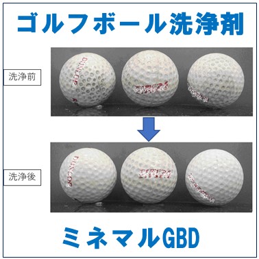 【課題解決事例】光沢感が蘇るゴルフボール洗浄剤『ミネマルGBD』