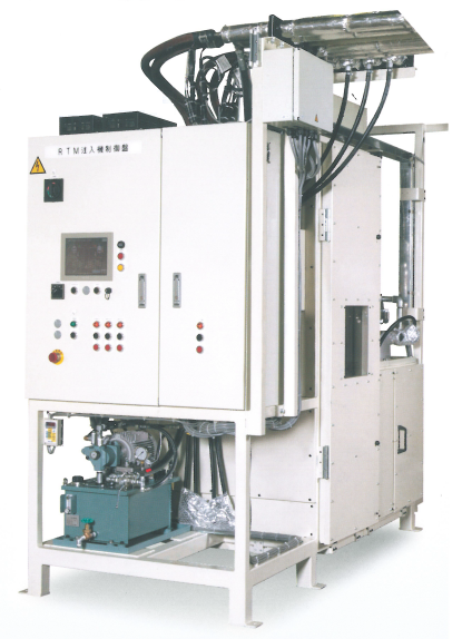 RTM成形に最適な「CFRP用　高圧樹脂注入機」