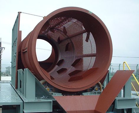 水産機械　水産加工　振るい機　回転　取り機　トロンメル　分別　作動未確認　現状品 小型トロンメル&frasl;5800Tr | 建設機械レンタルのイマギイレ