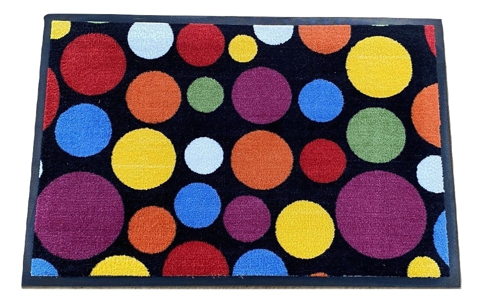 室内向けゴムマット 水玉柄