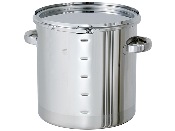 日東金属工業 KTT-CTL-M-39 片テーパー型密閉容器 目盛付 バンド式 45L メーカー直送 代引不可 北海道沖縄離島不可 排出容器&frasl;片テーパー型容器