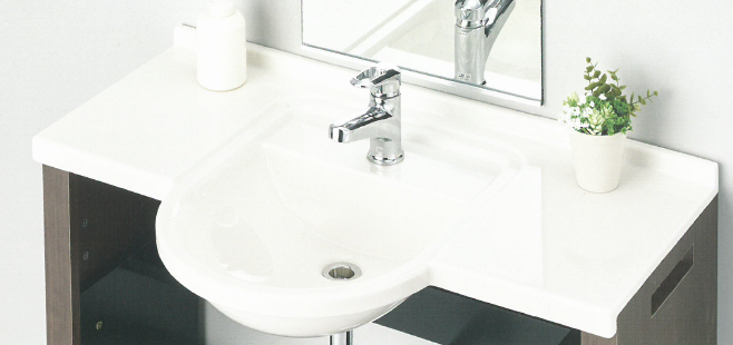 福祉・介護施設向け大理石カウンター　エコラ UD Counter