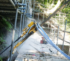 軽量簡易法面穿孔機『ライトロックドリル LRDシリーズ』