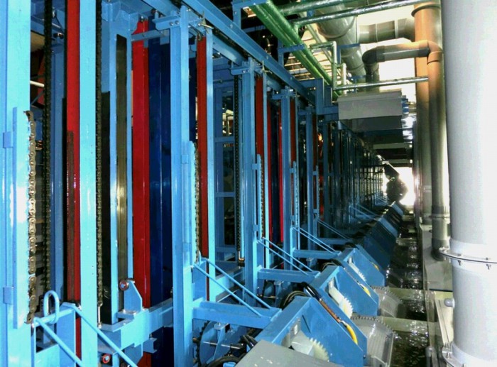 エレベーター型バレルめっき装置