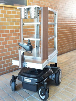 追従運搬ロボット『THOUZER』サービスワゴン搭載タイプ