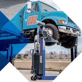 大型トラック、トラクター、特殊車両用 移動式コラムリフト