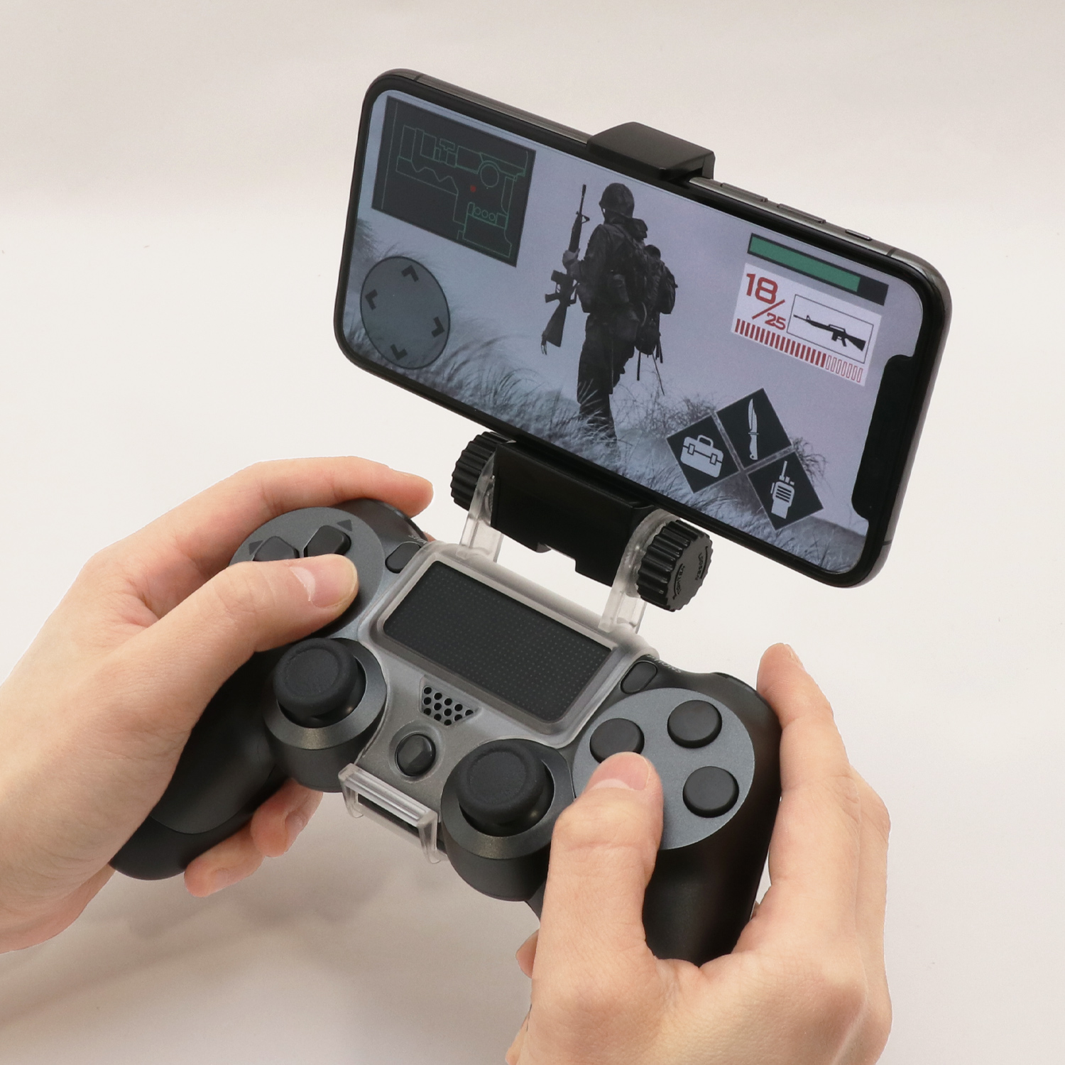 スマートフォンゲーミングマウントパーツ [GMA-SM01/BK