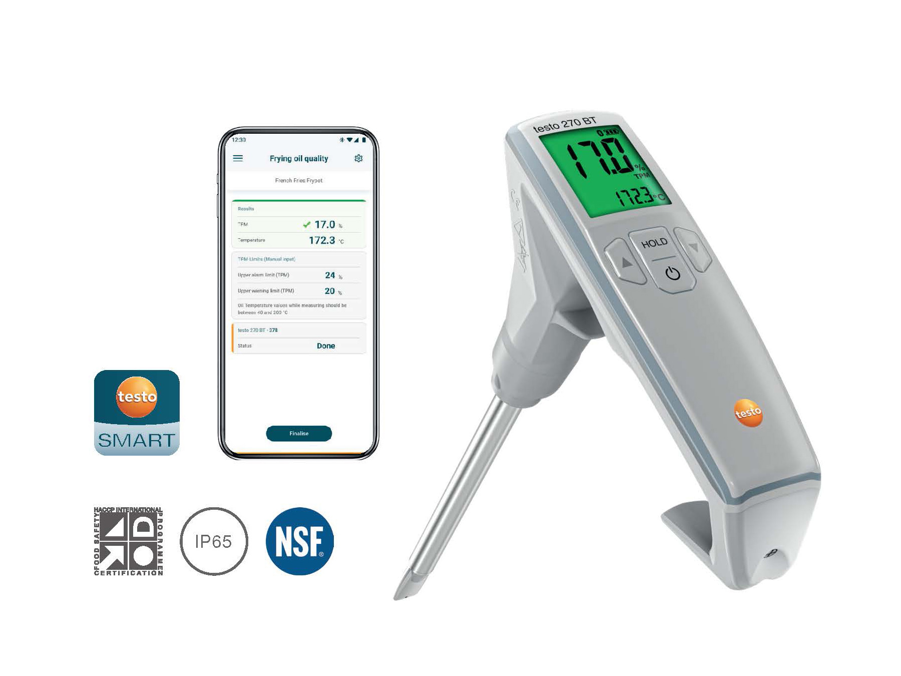 “見た目”では判断できないフライ油の劣化、数秒で見える化