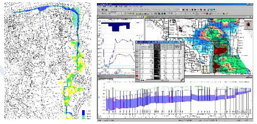 浸水シミュレーションの受託(水理解析・流出解析業務)