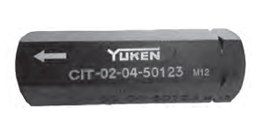 工作機械 YUKEN チェックモジュラー弁 油研工業 01パイロットチェックモジュラー弁 MPW-01-4-4001 1台（直送