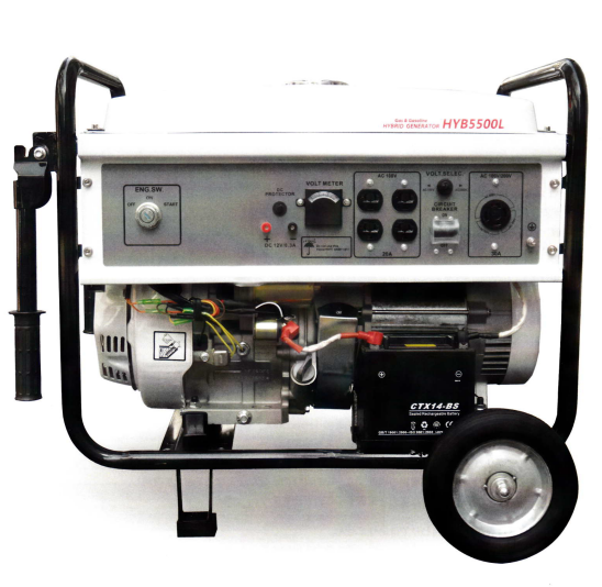 【新品未使用】 ELSONA HYB5500L ハイブリッド式非常用小型発電機 ハイブリッド式 非常用小型発電機『HYB5500L』 山口商会 | イプロス