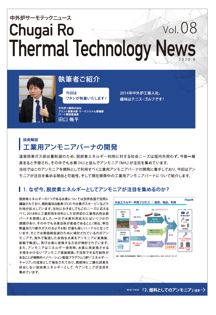 アンモニア燃焼技術