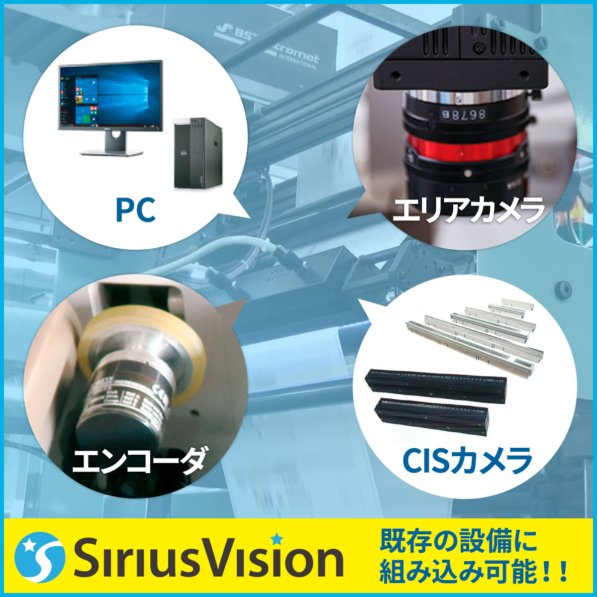 インライン検査ユニット『S-Unit CIS／ライン／エリア』