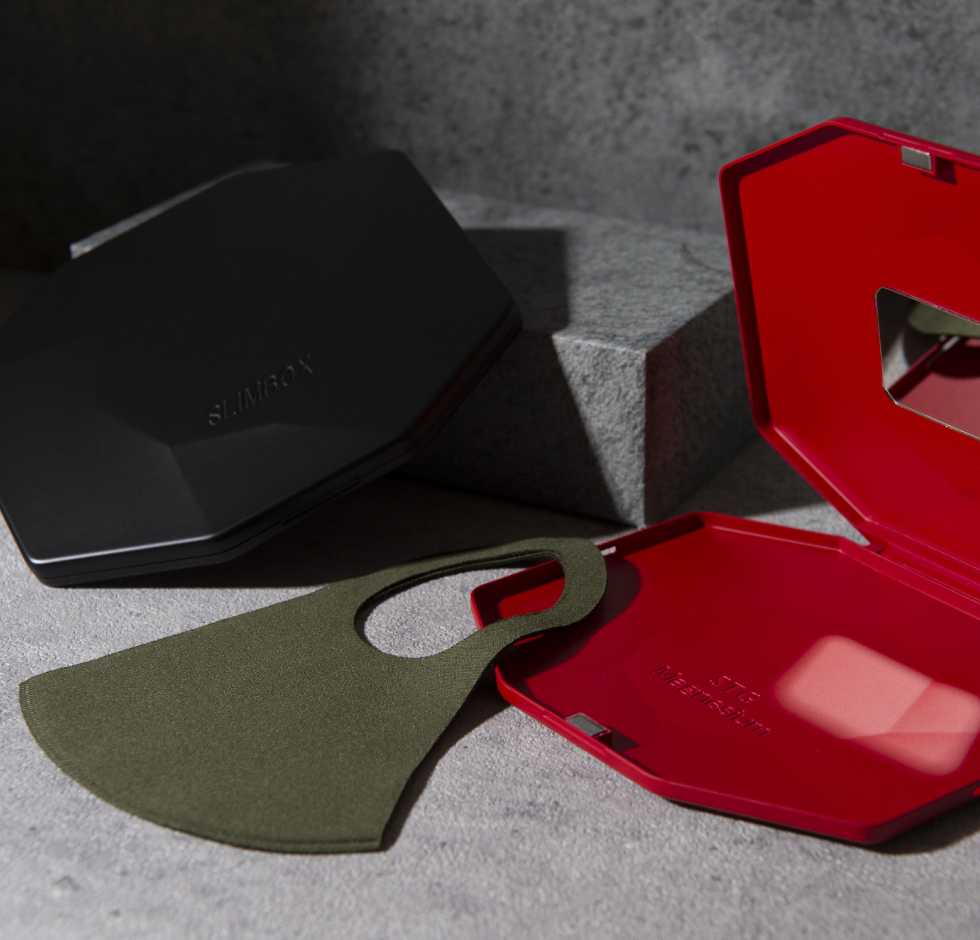 景品や記念品にも！抗菌抗ウイルスマスクケース『SLIM BOX』