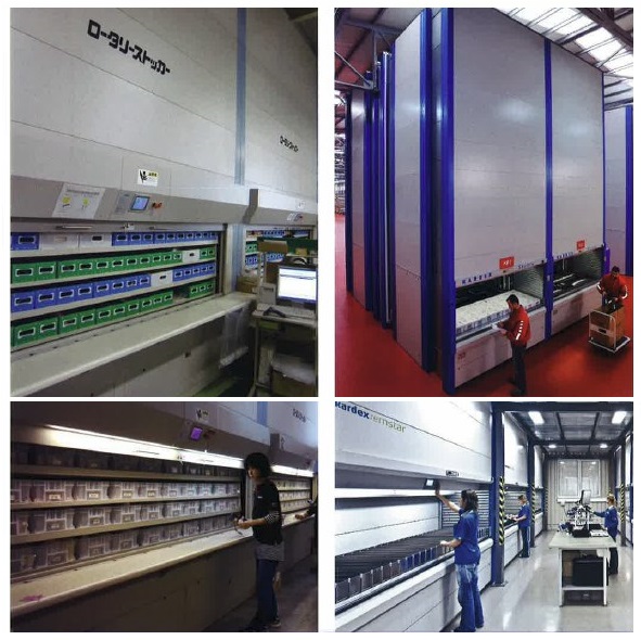 天井空間を最大限利用！収納上手な縦型回転式自動棚/自動収納棚