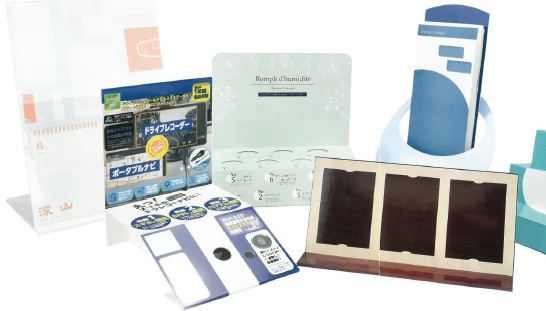 紙製什器『V-POP』