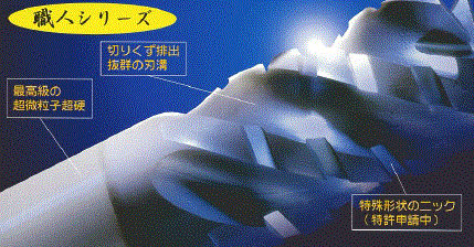 超硬エンドミル『スーパーフィニッシュエンドミル』