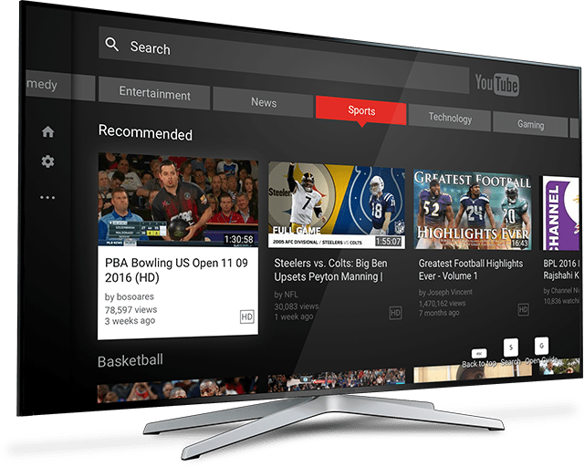 スマートTV向けHTML5ブラウザ