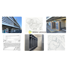 【納入事例】効率よくレイアウトできる『ワークロッカー（3人用）』