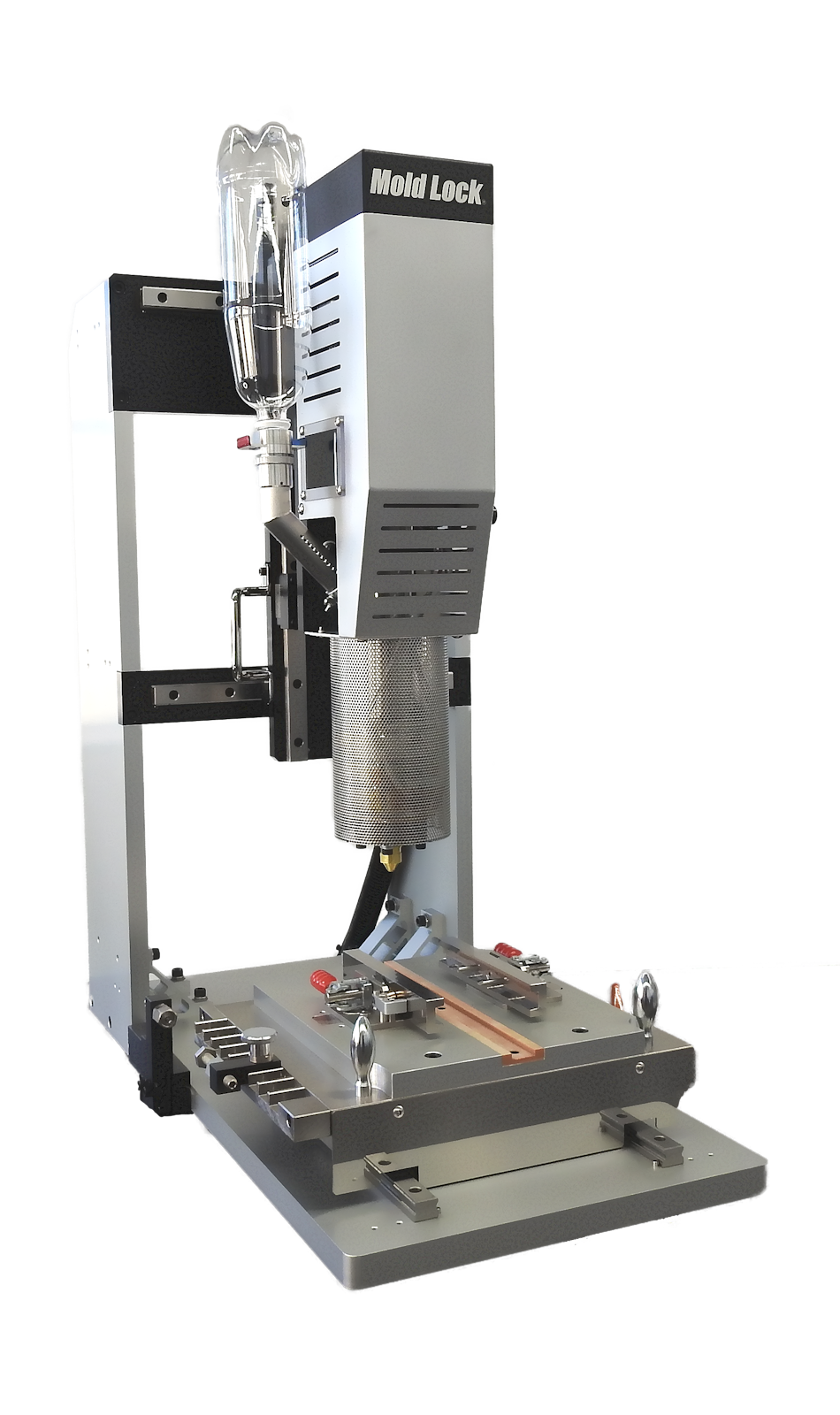 異材接合、樹脂封止を卓上で　卓上小型射出成形機