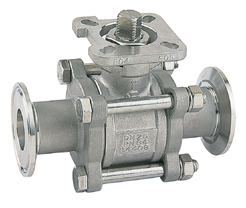 台湾MIZUP製　サニタリー 真空ボールバルブ・フェルール接続