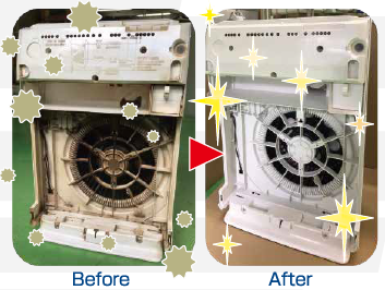 空気清浄機の分解クリーニング