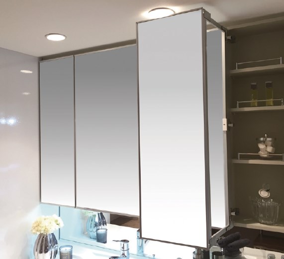 『両開き せり出しミラー』