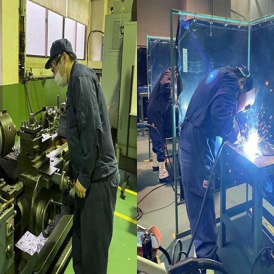 技能実習サービス　溶接・工作機械技能取得など各種特別教育受講可能