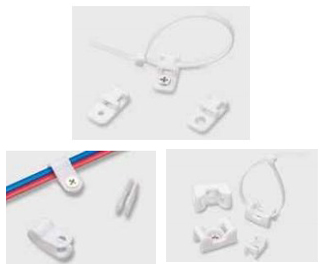 配線固定具『難燃性グレード・ビス止めタイプ固定具』