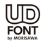 Morisawa UD Font, a universal design typeface.
