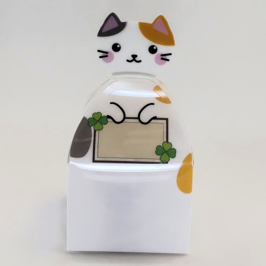 かわいい　ネコ柄　ラッピング用クリアケース　＜10枚＞