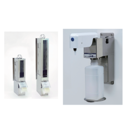 手洗い用ブラシケース／手洗い用ソープ＆アルコールディスペンサー