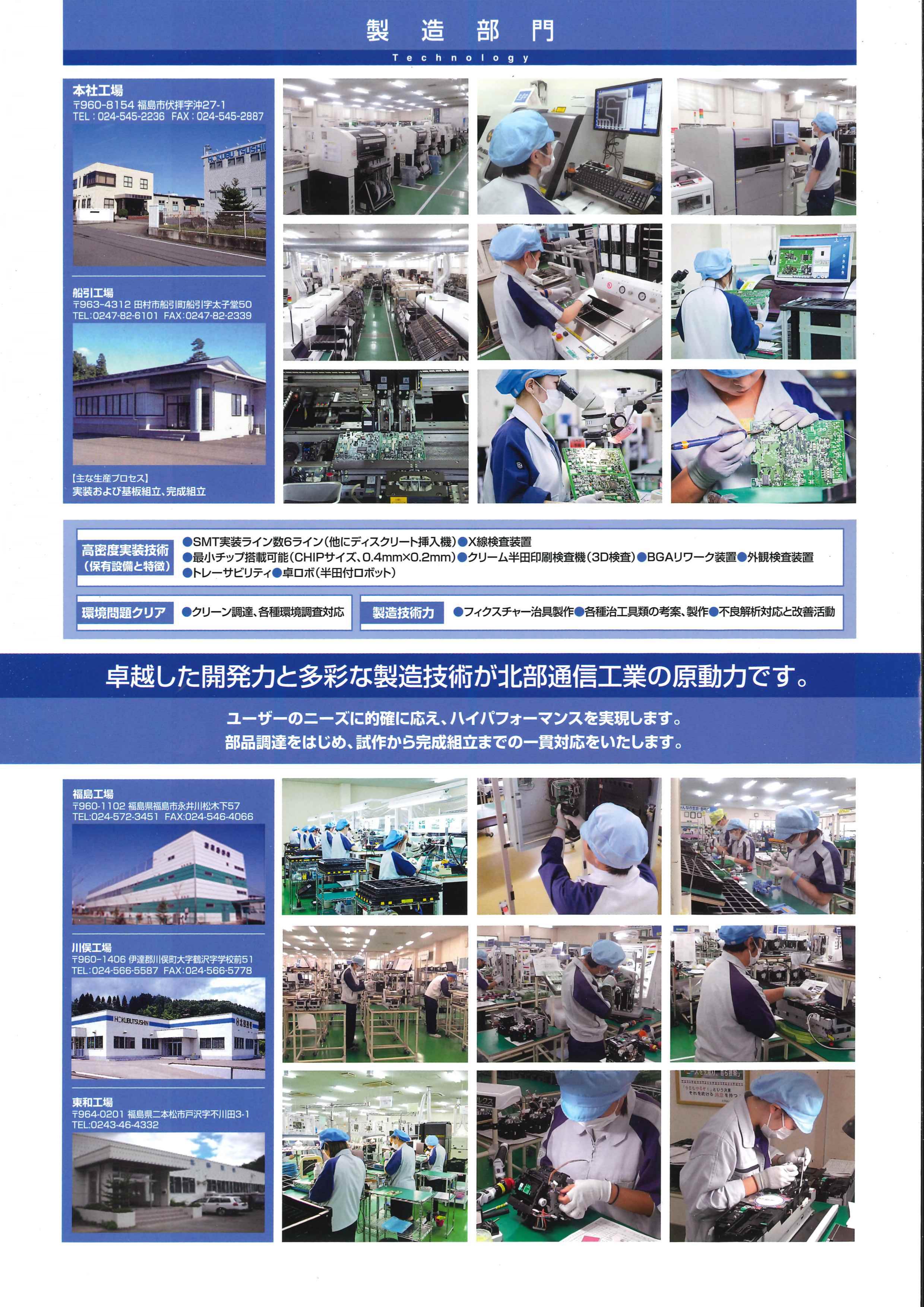 北部通信工業株式会社　事業紹介