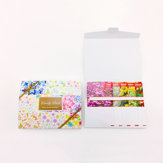 花の種付き写真立て ノベルティ(企業名印刷付)