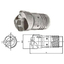 Ejector type multi-blade soldered solid boring head