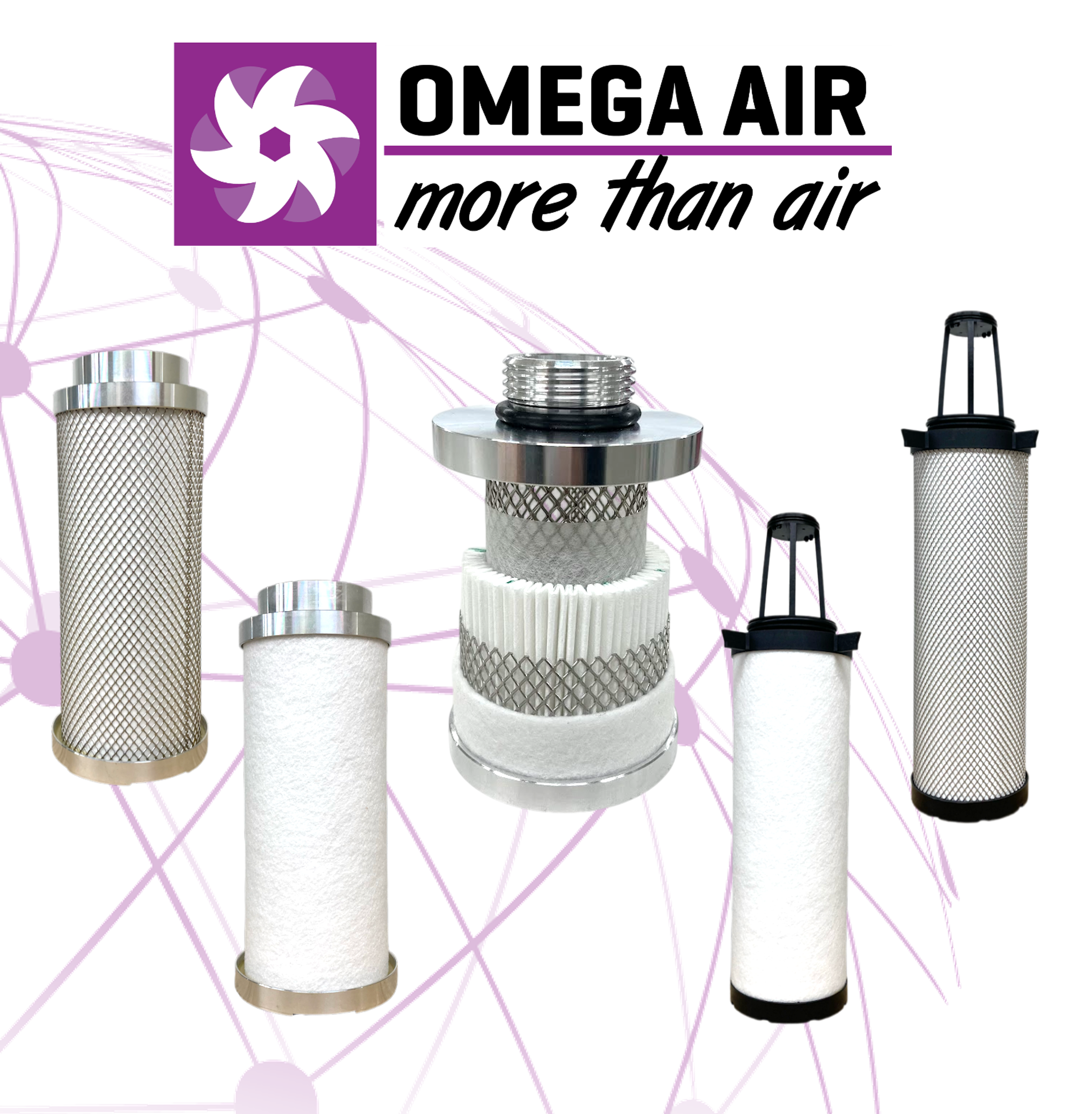 【サンプル無償提供】オメガエア 圧縮空気フィルター互換エレメント